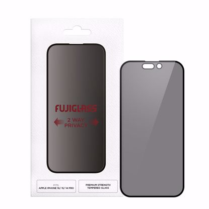 Picture of Fujiglass Fujiglass Screen Protector Privacy Full Screen for iPhone 16/ 15/ 14 Pro